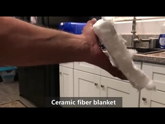 13mm 25mm πάχος Ανθεκτικότητα σε υψηλές θερμοκρασίες κεραμικές ίνες